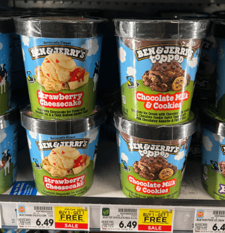 Ben & Jerry's Ice Cream Kroger Shelf Image
