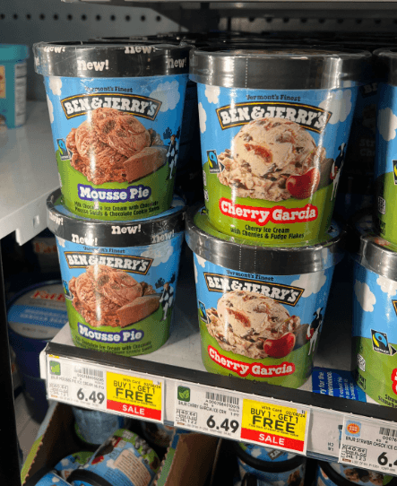 Ben & Jerry's Ice Cream Kroger Shelf Image