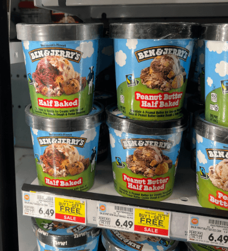 Ben & Jerry's Ice Cream Kroger Shelf Image