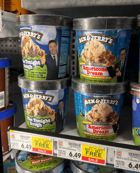 Ben & Jerry's Ice Cream Kroger Shelf Image