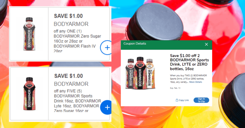 BodyArmor Coupons kroger