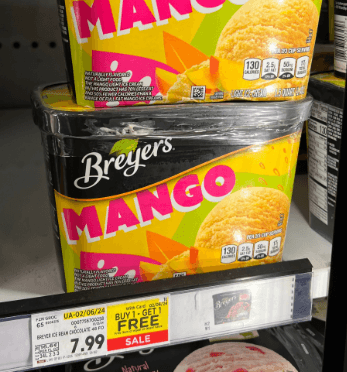 Breyers Ice Cream Kroger Shelf Image