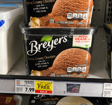 Breyers Ice Cream Kroger Shelf Image