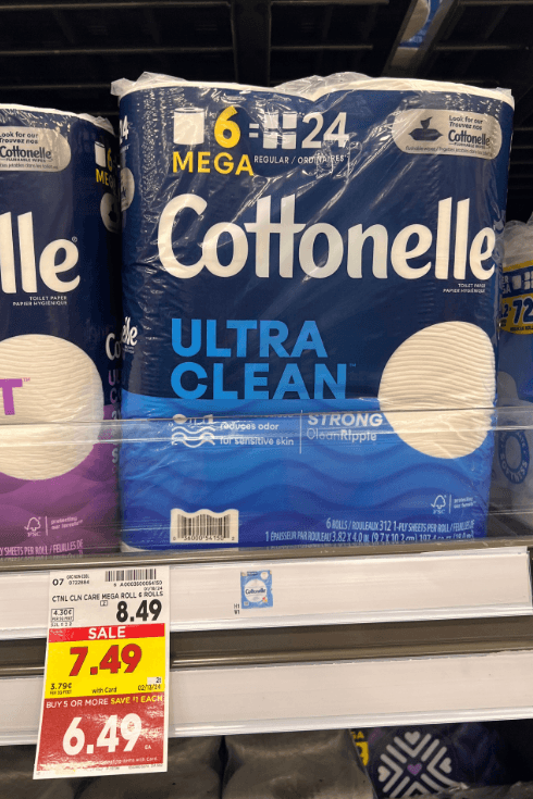 Cottonelle TP Kroger Shelf Image