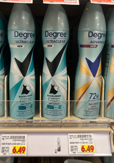 Degree Dry Spray Women Kroger Shelf Image1