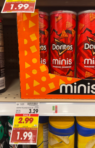 Doritos Minis Kroger Shelf Image