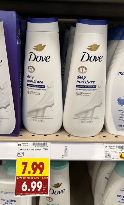 Dove Body Wash Kroger Shelf Image