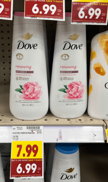 Dove Body Wash Kroger Shelf Image