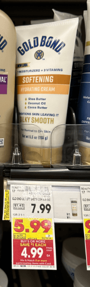 Gold Bond Lotion Kroger Shelf Image