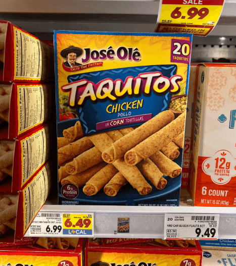 Jose Ole Taquitos Kroger Shelf Image 