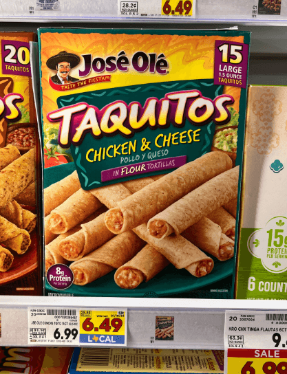 Jose Ole Taquitos Kroger Shelf Image 