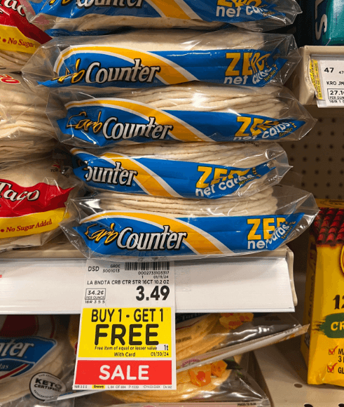 La Banderita Carb Counter Kroger Shelf Image