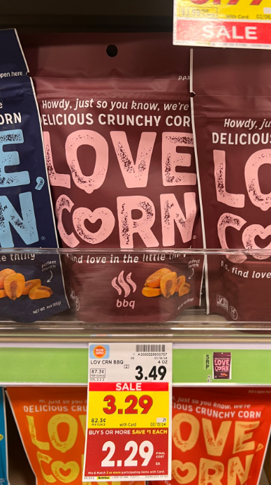 Love Corn Kroger Shelf Image