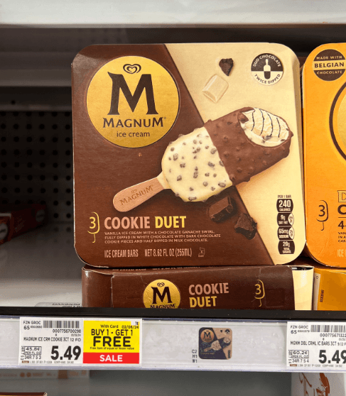 Magnum Bars Kroger Shelf Image