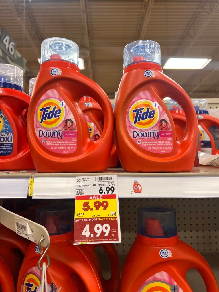 tide laundry detergent kroger shelf image