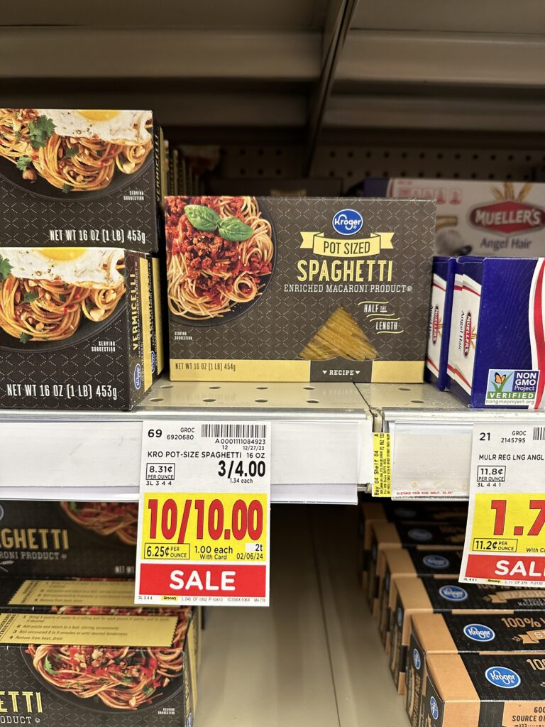 kroger pasta shelf image 