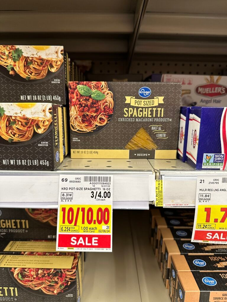 kroger pasta shelf image 