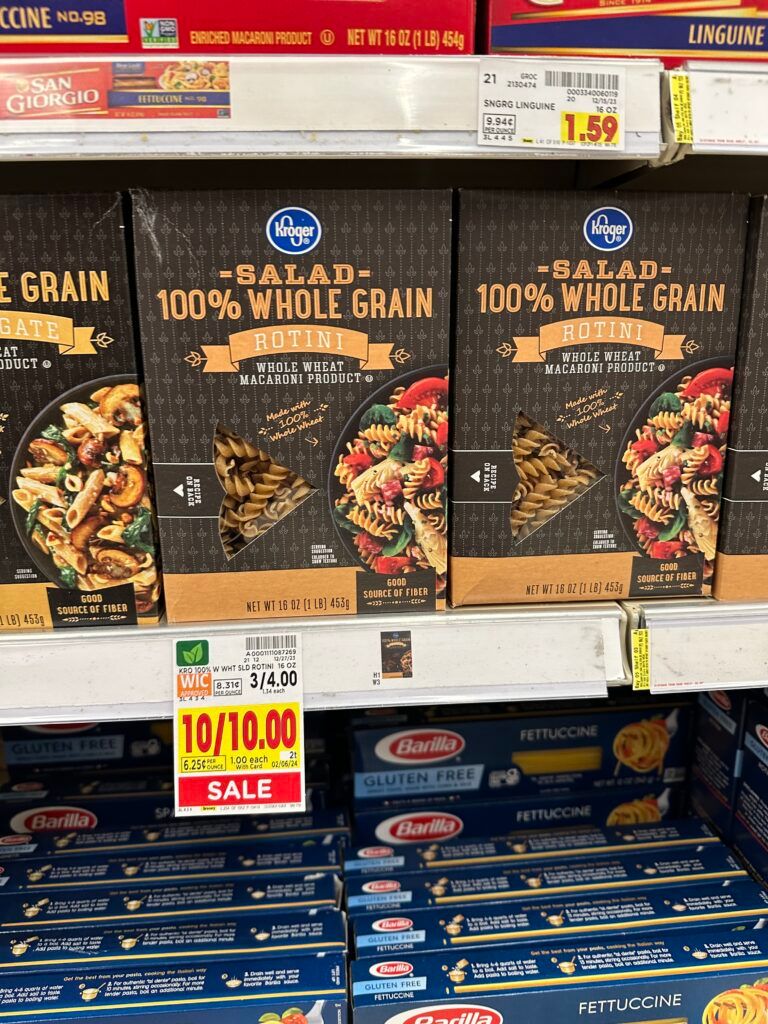 kroger pasta shelf image 