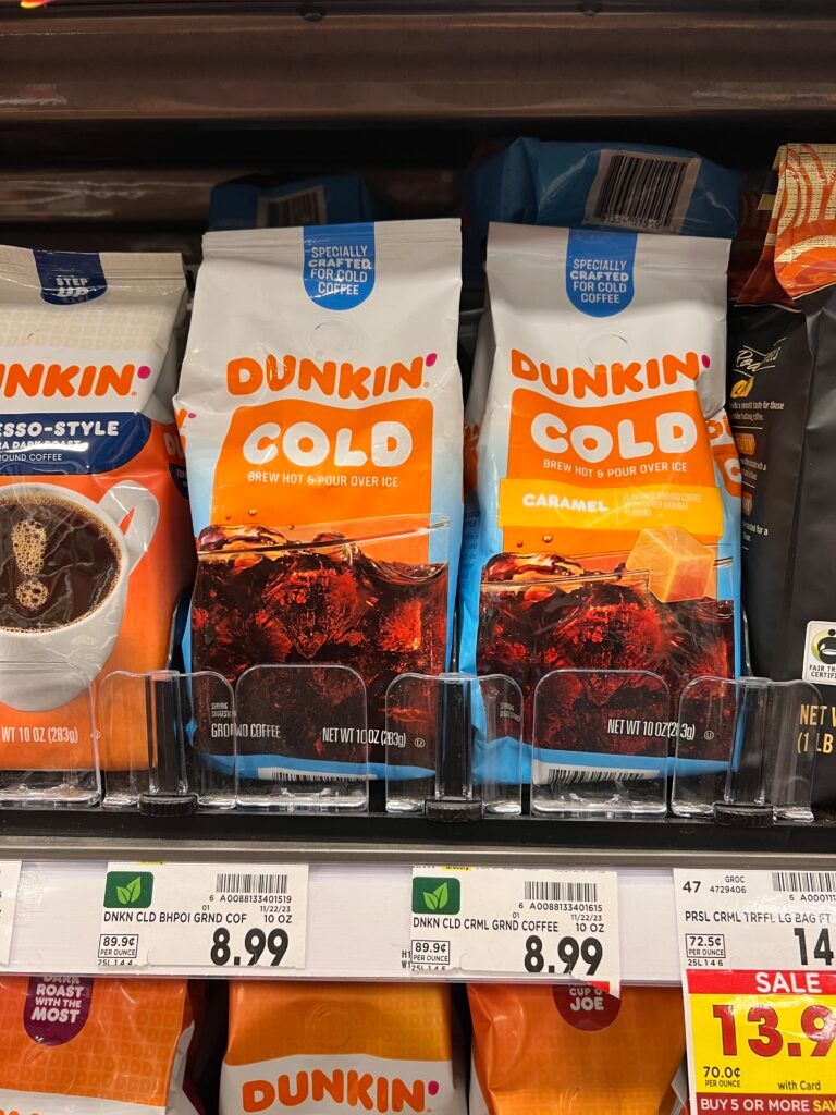 dunkin cold kroger shelf image