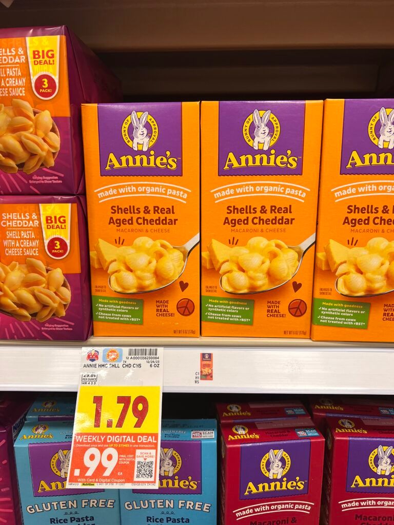 annies mac and cheese kroger shelf image