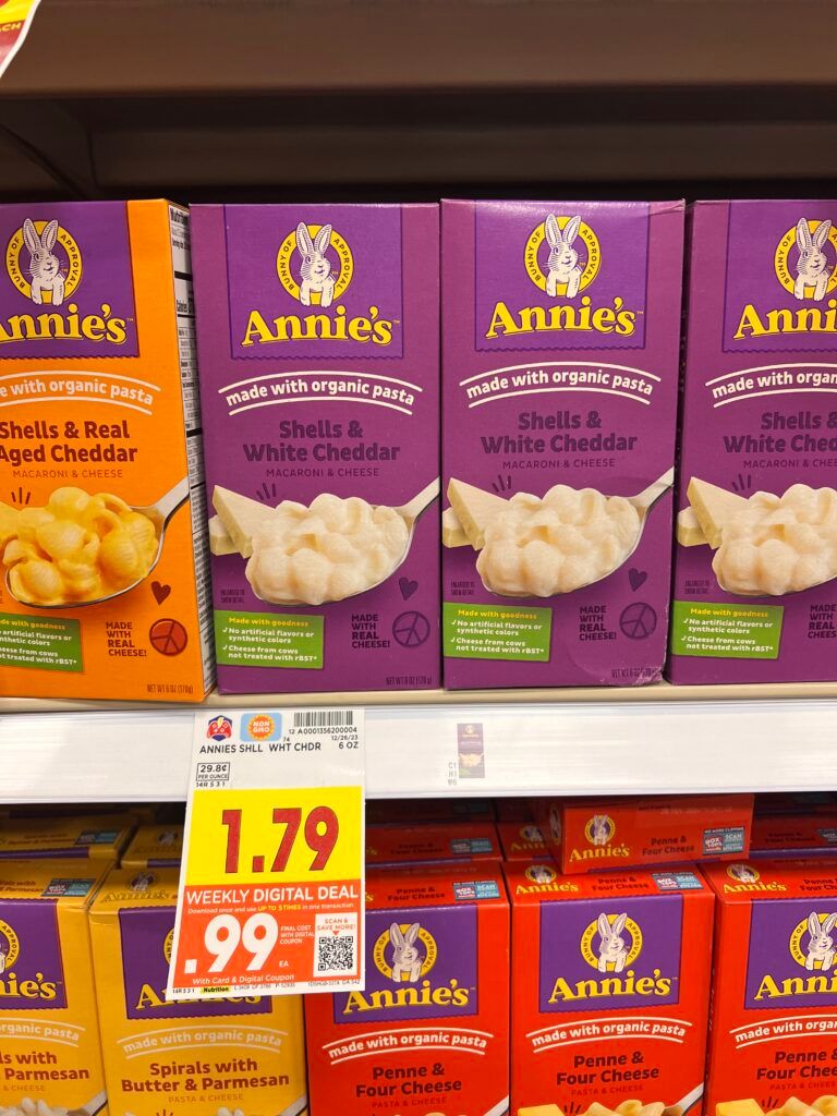annies mac and cheese kroger shelf image