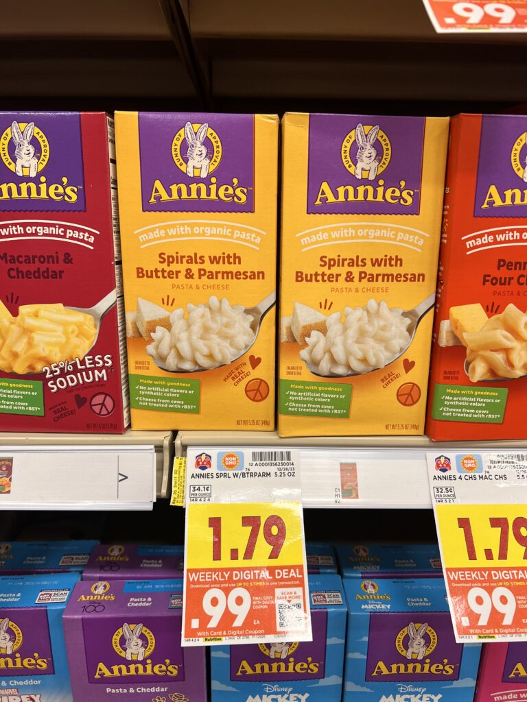 annies mac and cheese kroger shelf image