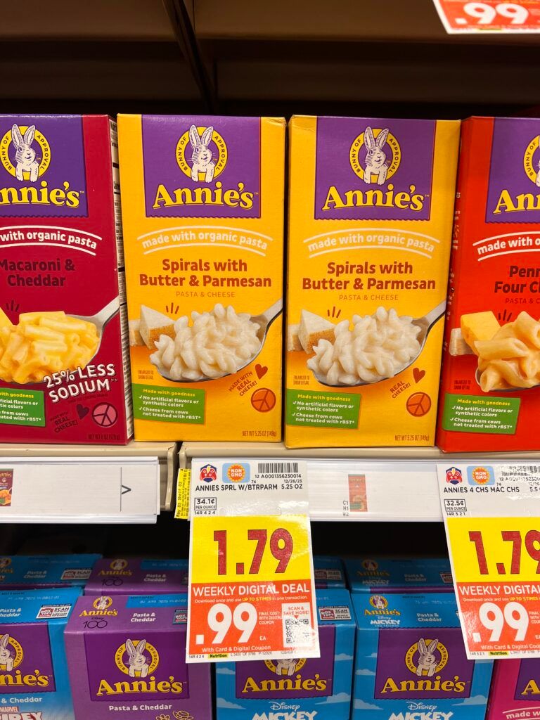 annies mac and cheese kroger shelf image