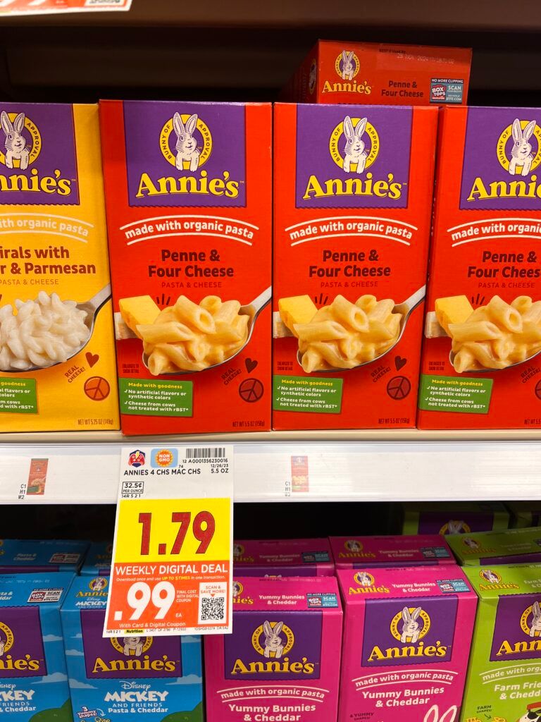 annies mac and cheese kroger shelf image