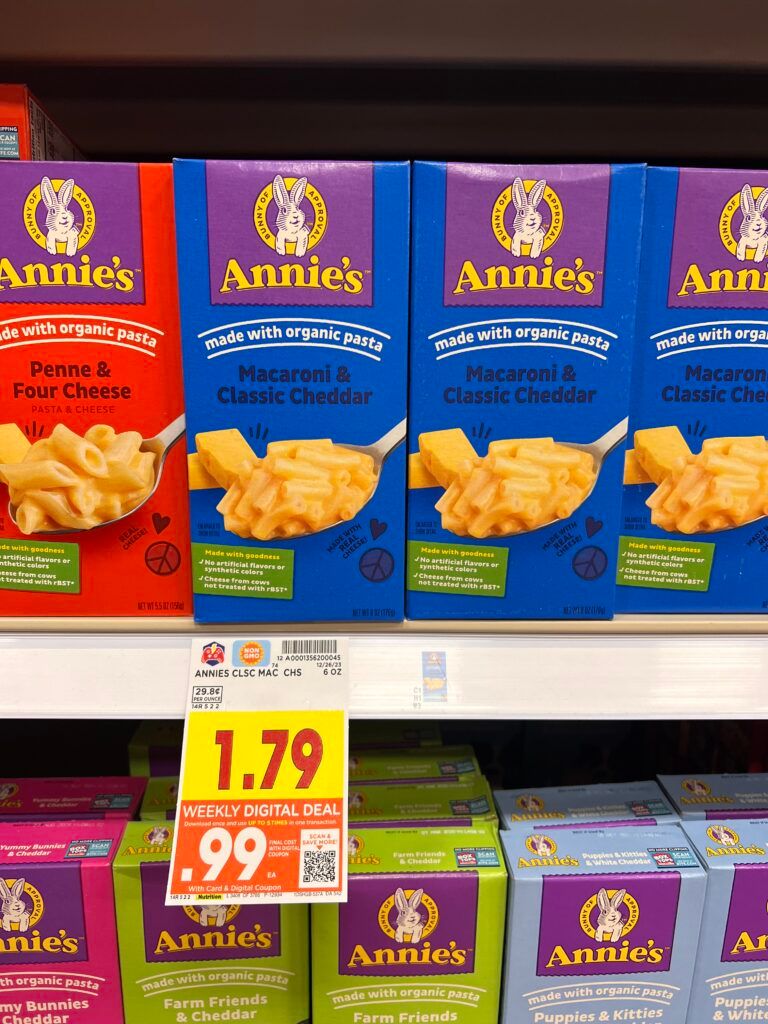 annies mac and cheese kroger shelf image