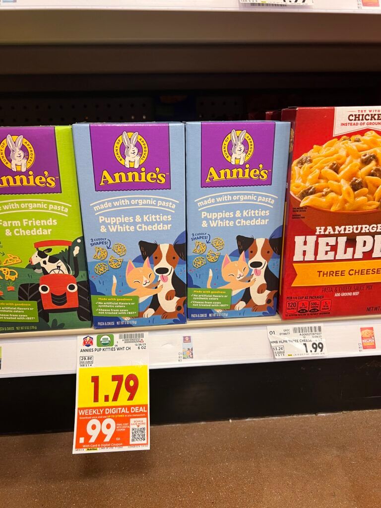annies mac and cheese kroger shelf image