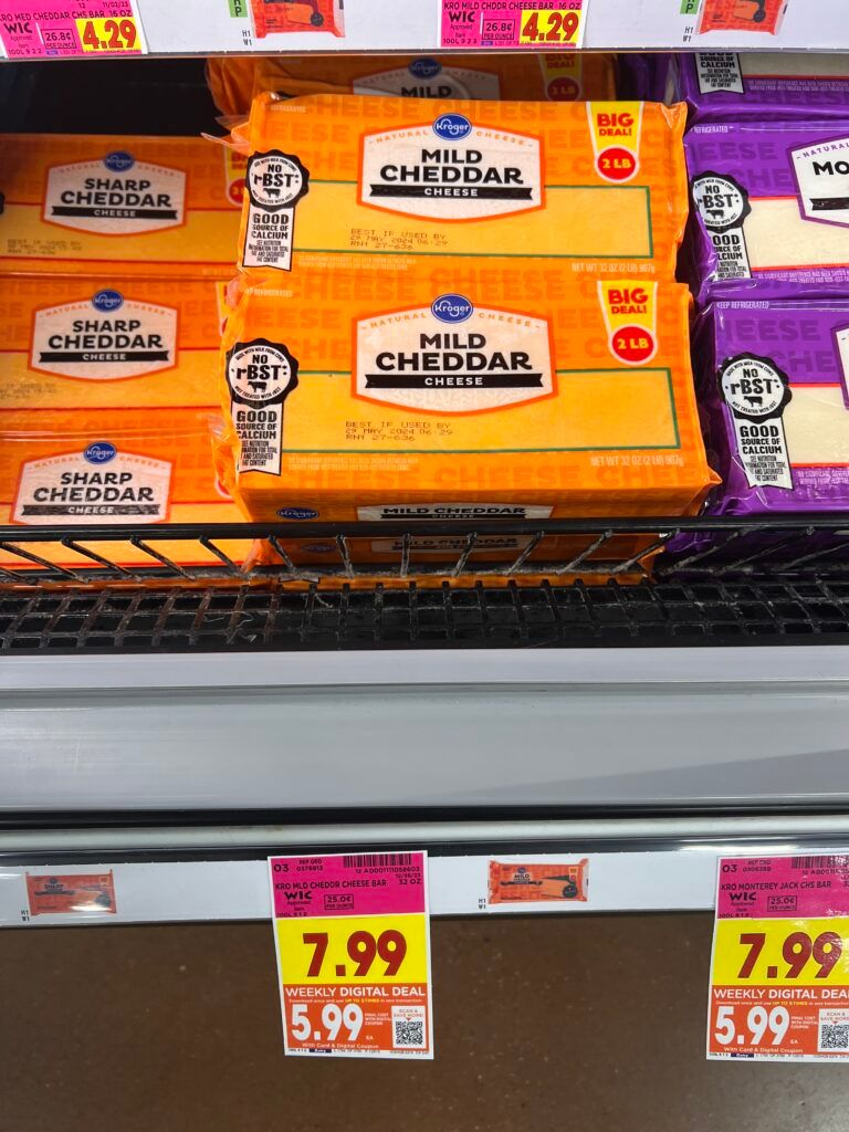 kroger cheese shelf image 