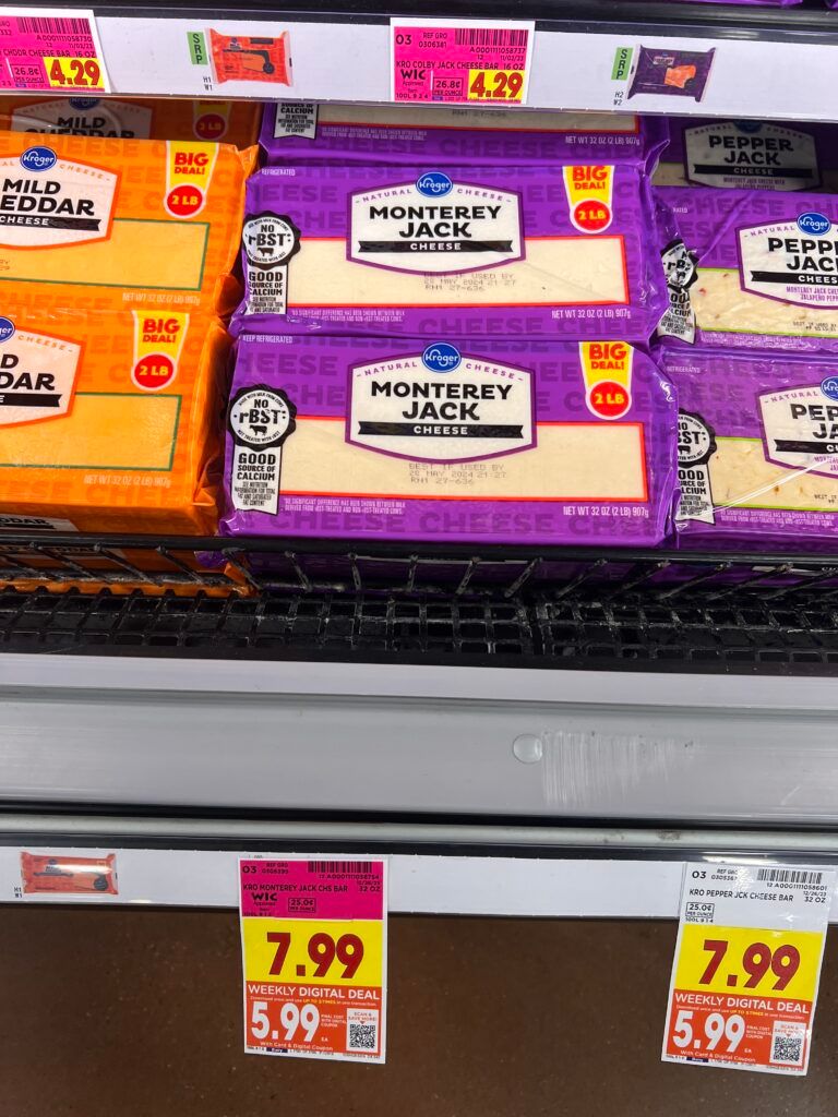 kroger cheese shelf image 