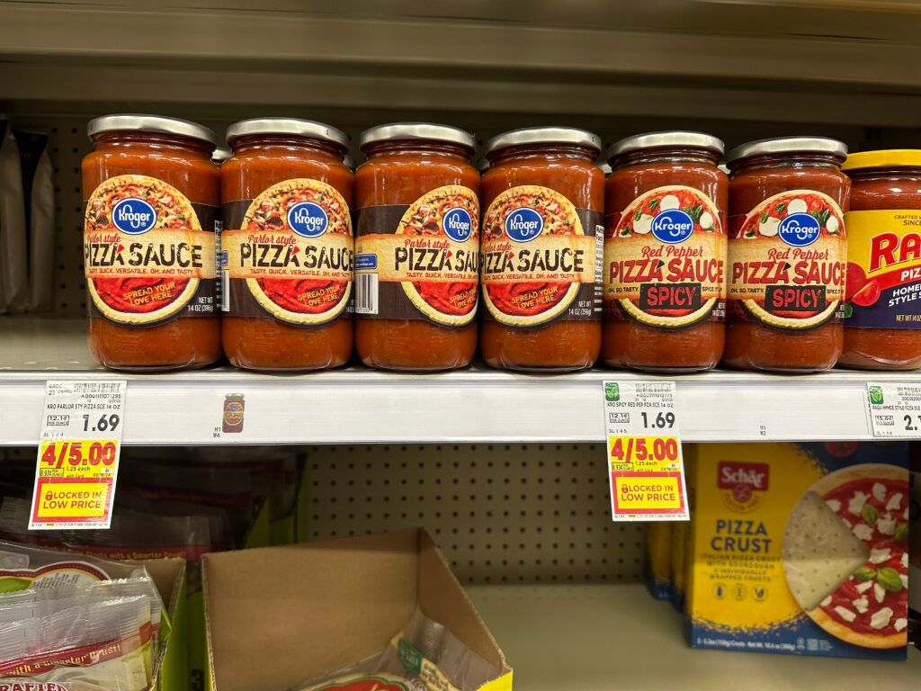 kroger pizza sauce shelf image