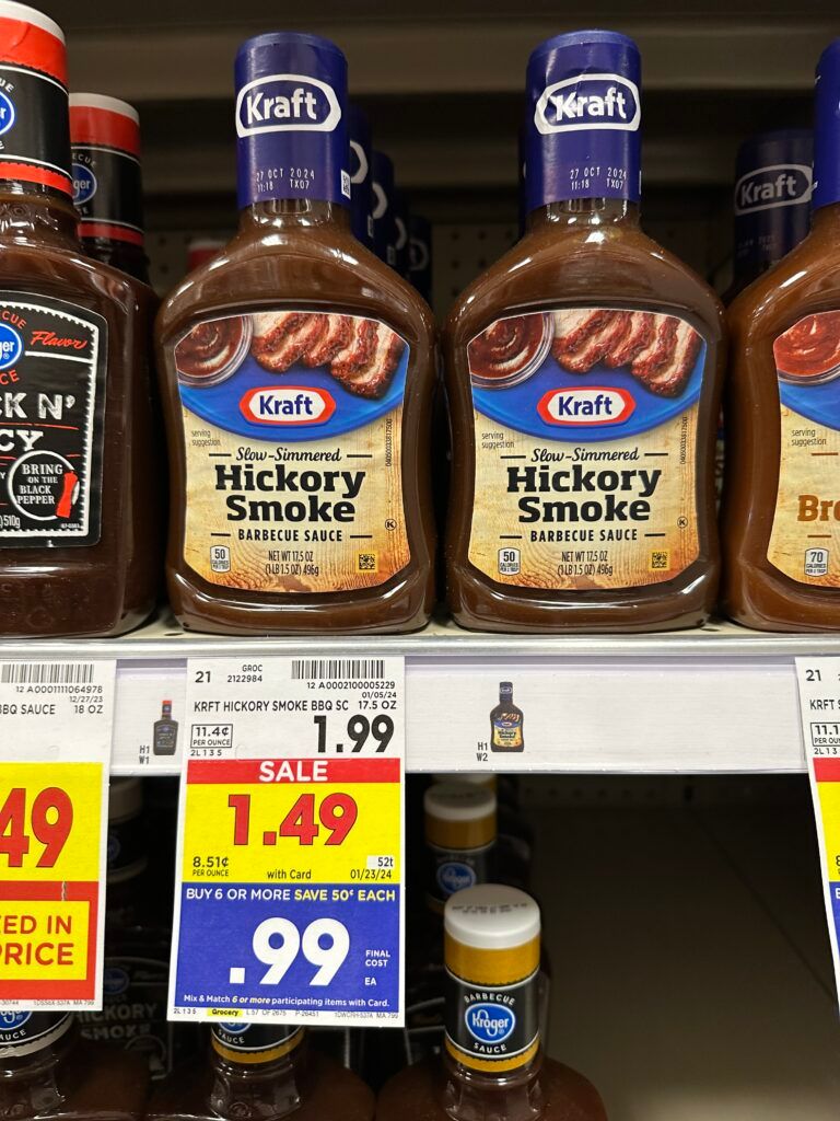 kraft bbq sauce kroger shelf image 