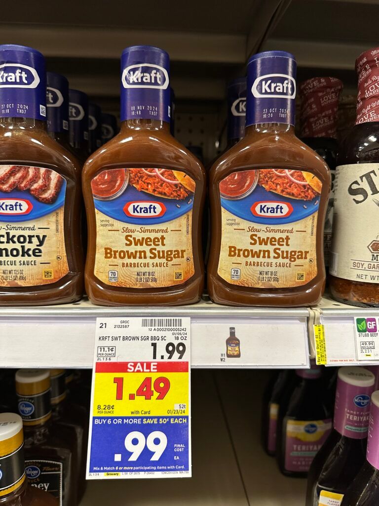 kraft bbq sauce kroger shelf image 