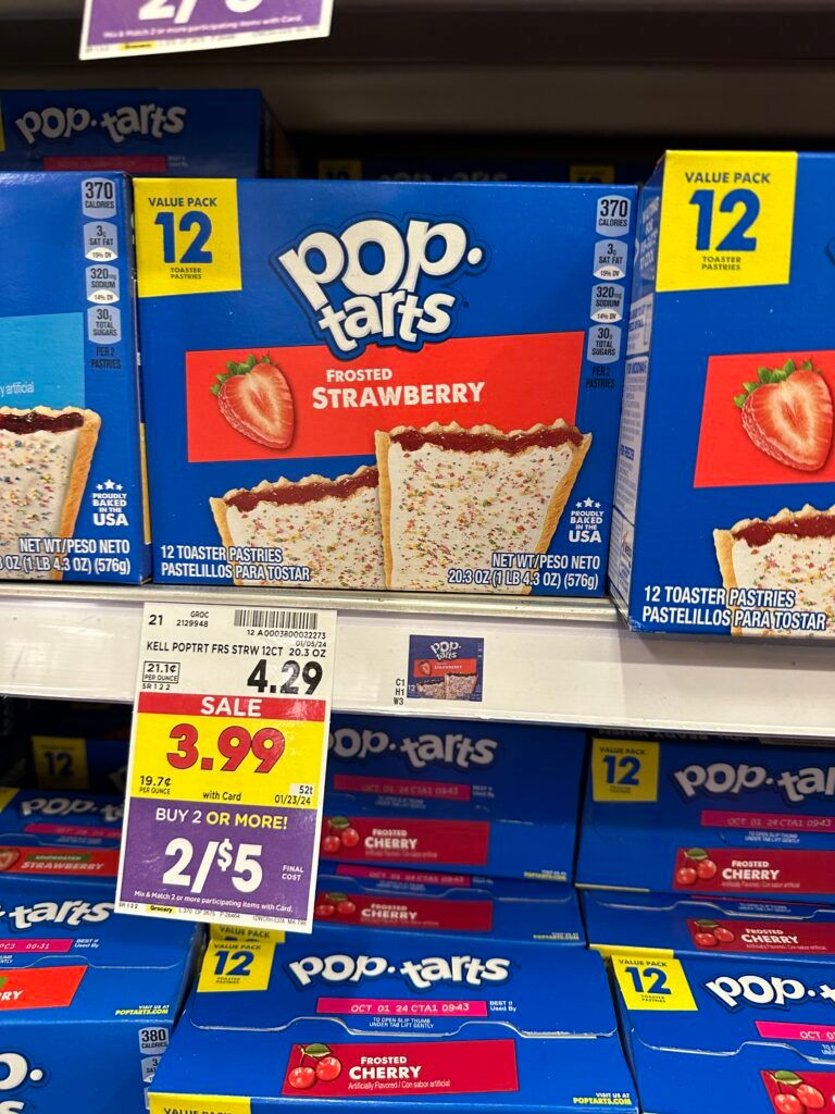 pop tarts kroger shelf image