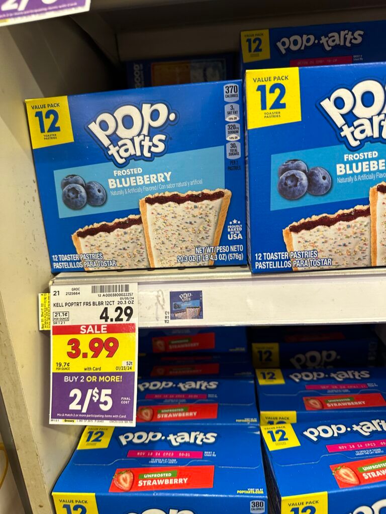 pop tarts kroger shelf image
