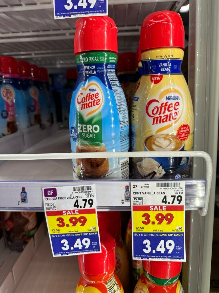 coffee creamer kroger shelf image