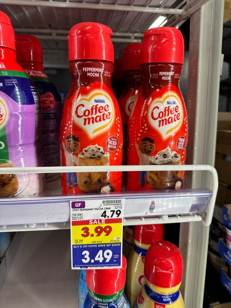 coffee creamer kroger shelf image