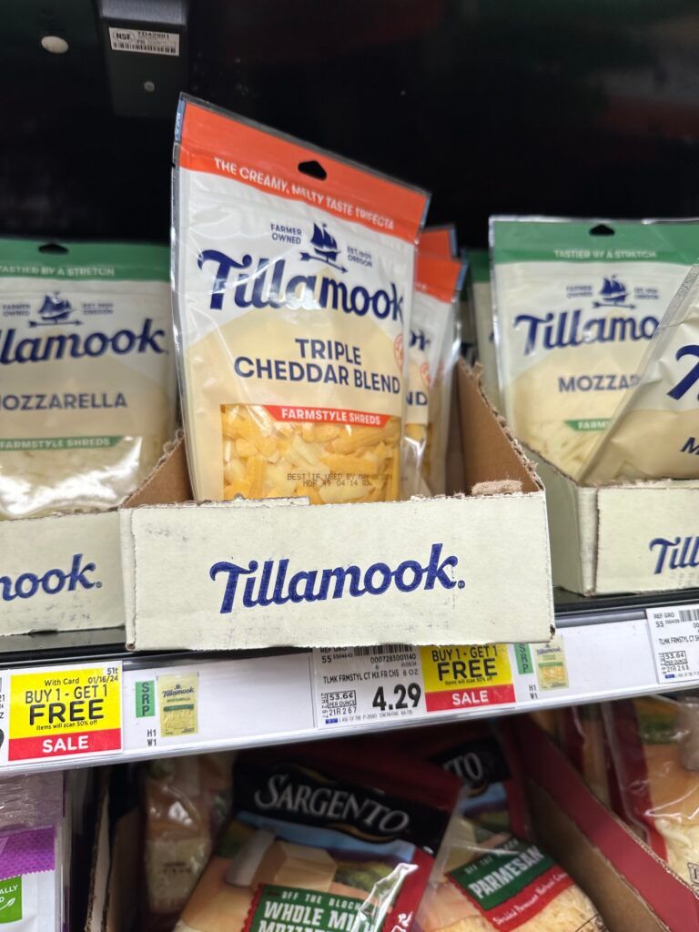 tillamook cheese kroger shelf image