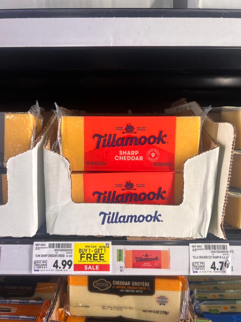 tillamook cheese kroger shelf image