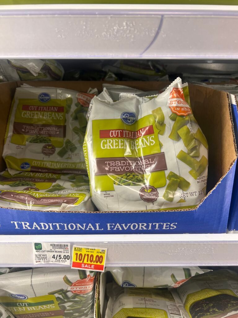 kroger frozen vegetables shelf images