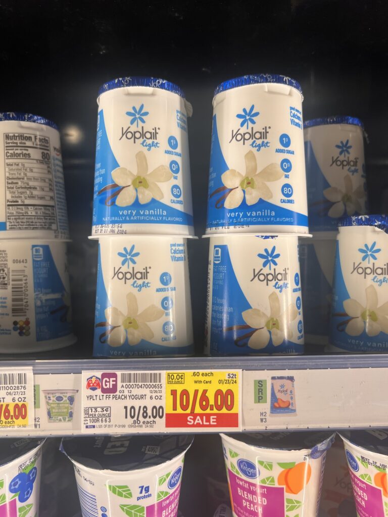 yoplait yogurt kroger shelf image