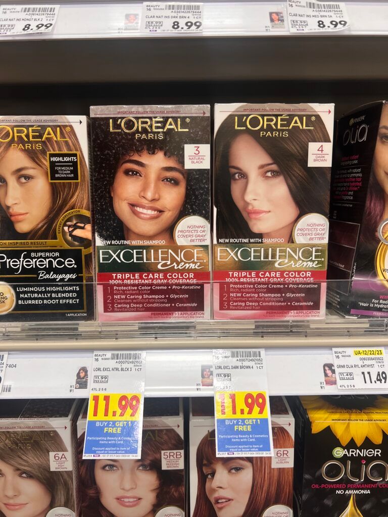 l'oreal paris hair color kroger shelf image 
