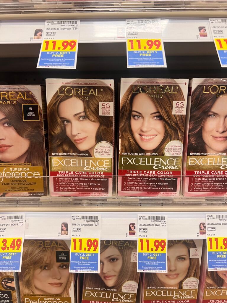 l'oreal paris hair color kroger shelf image 