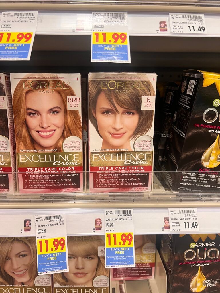 l'oreal paris hair color kroger shelf image 
