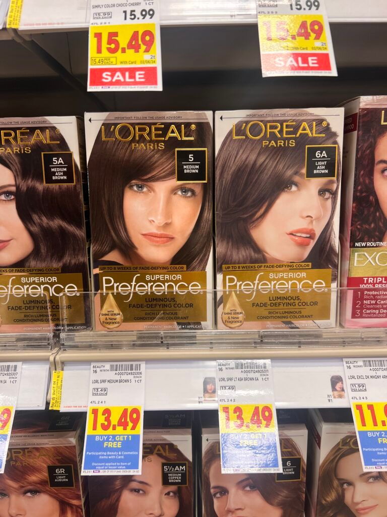 l'oreal paris hair color kroger shelf image 
