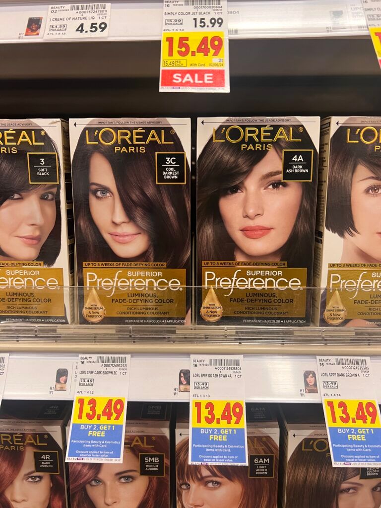 l'oreal paris hair color kroger shelf image 