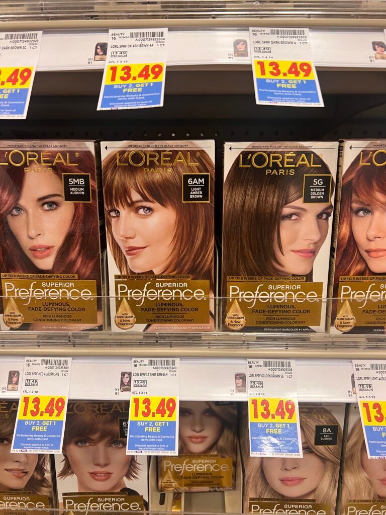 l'oreal paris hair color kroger shelf image 