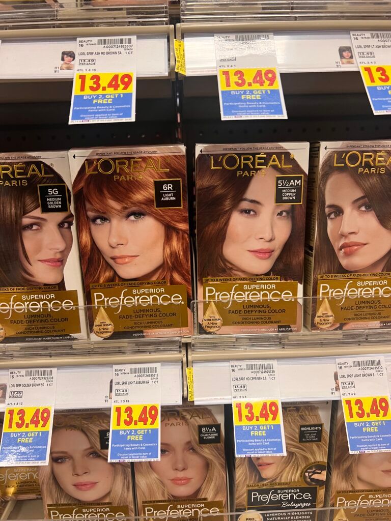 l'oreal paris hair color kroger shelf image 